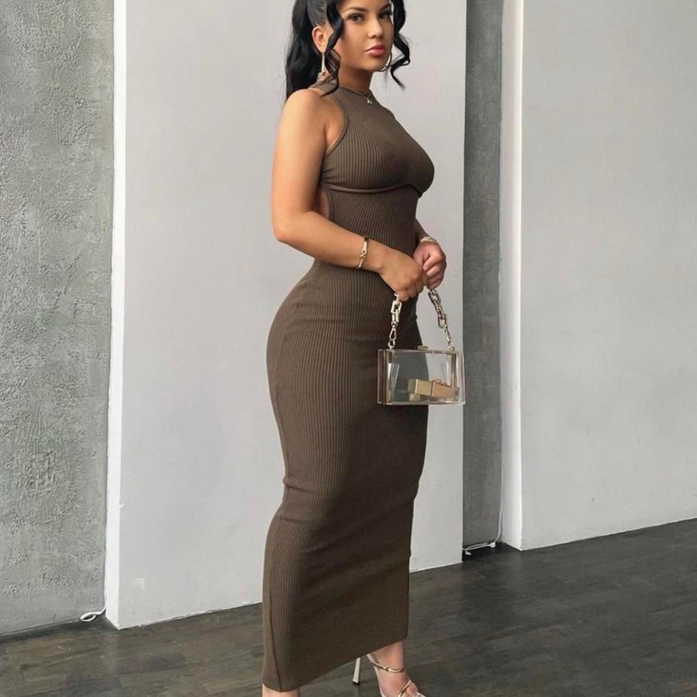 Brown Maxi Dress